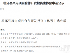 安徽580MW風(fēng)電項目投資主體公示！